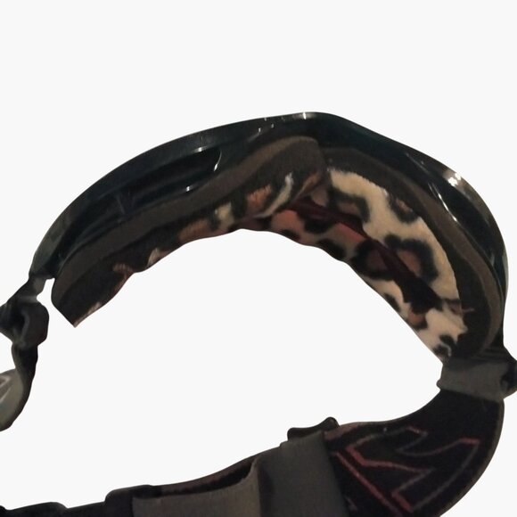 Zeal Optics Goggles Ski Snowboard Red Lens Leopard Lining Adjustable Strap - Picture 7 of 11